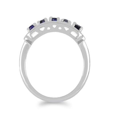 BUY STERLING SILVER  NATURAL IOLITE GEMSTONE CLUSTER RING 